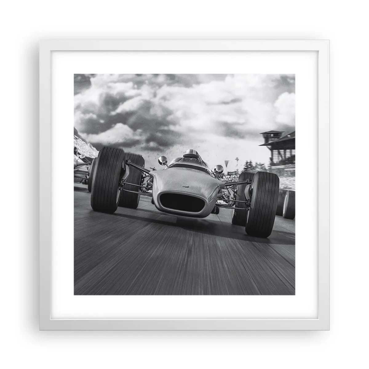 Poster in einem weißen Rahmen - Power ist da! - 40x40 cm