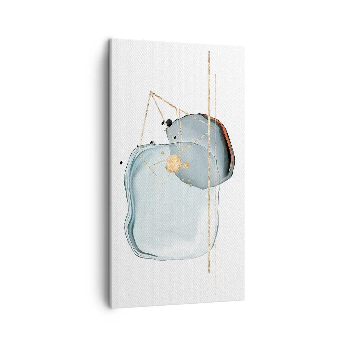 Bild auf Leinwand - Leinwandbild - Eine Studie über Tropfen - 45x80 cm