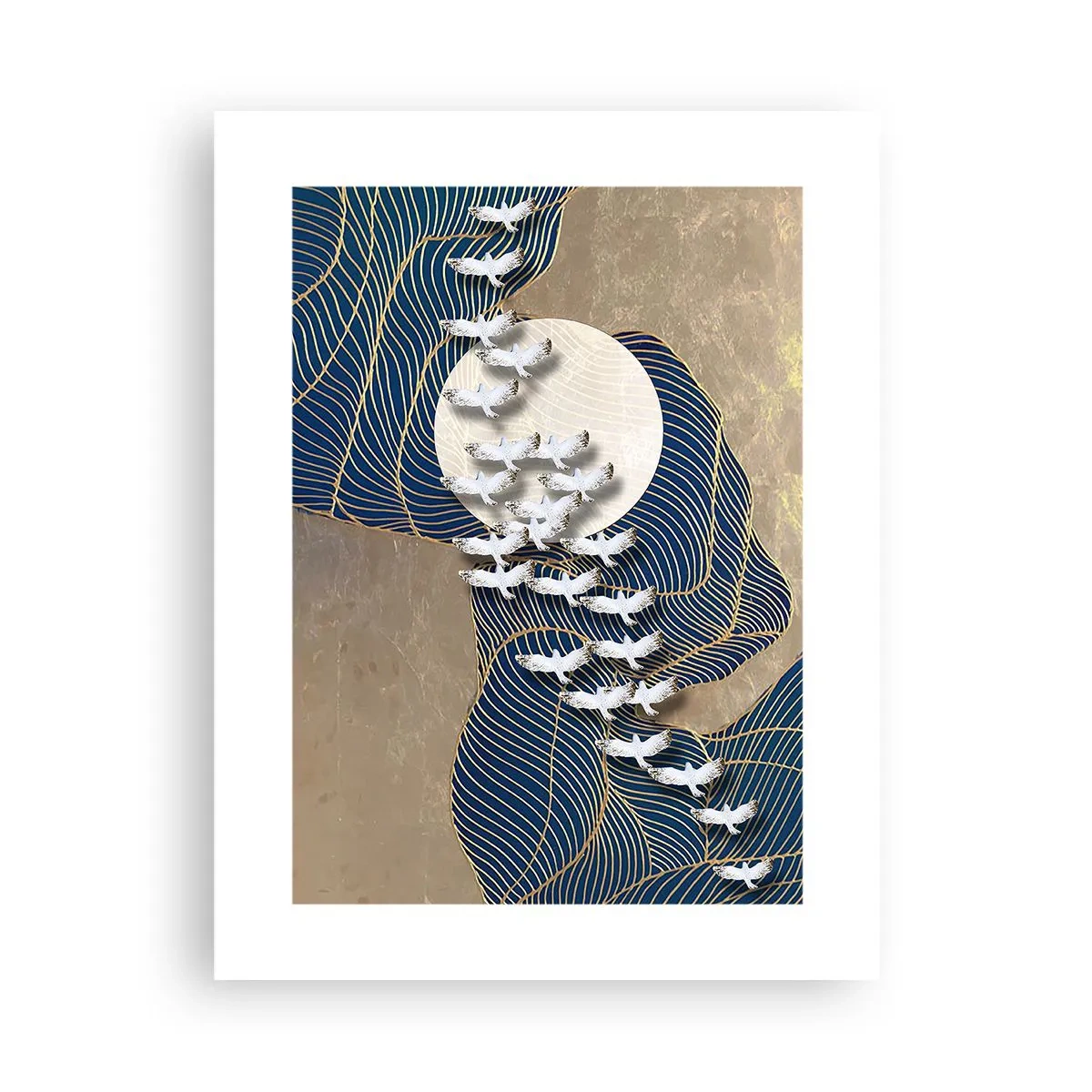 Poster - Freiheit, Wandern, Gemeinschaft - 30x40 cm