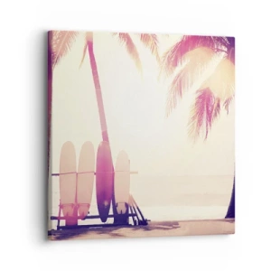 Bild auf Leinwand - Leinwandbild - Es wird ein toller Tag - 30x30 cm