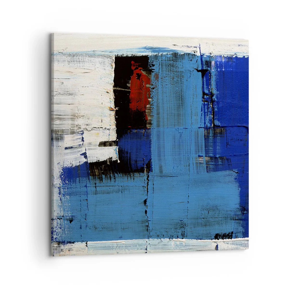 Bild auf Leinwand - Leinwandbild - Geheimnis ist blau - 50x50 cm