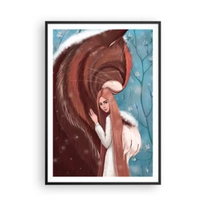 Poster in einem schwarzem Rahmen - Willkommen im Märchen - 70x100 cm