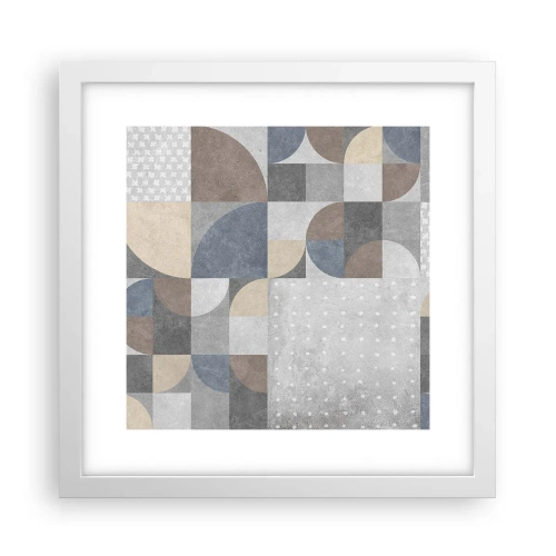 Poster in einem weißen Rahmen - Keramische Fantasie - 30x30 cm