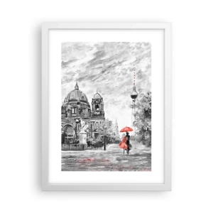 Poster in einem weißen Rahmen - Berliner Treffen - 30x40 cm