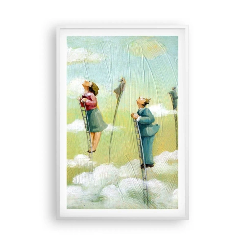 Poster in einem weißen Rahmen - Hinter deinem Traum - 61x91 cm