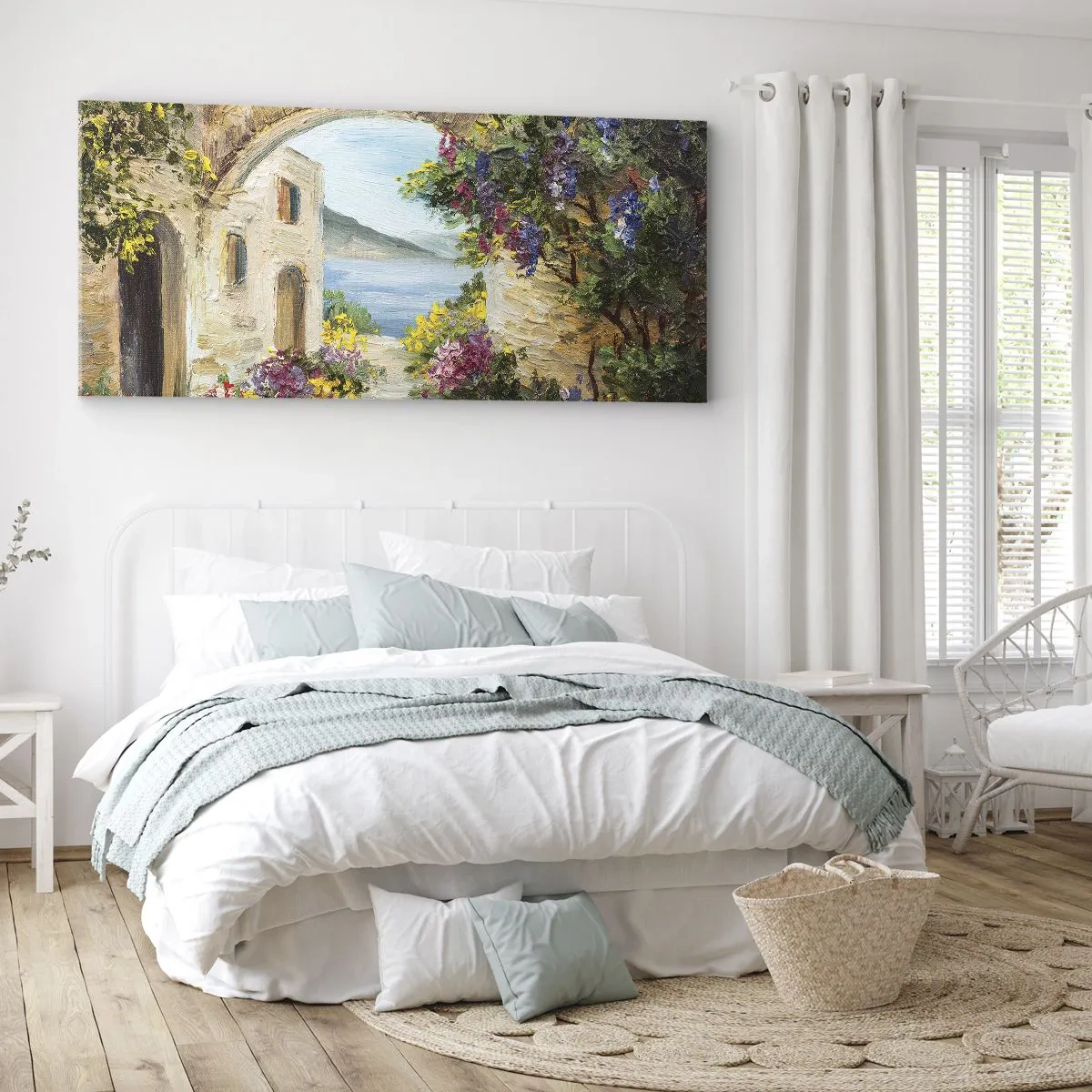 Bild auf Leinwand - Leinwandbild - Charme einer Küstenprovinz - 100x40 cm