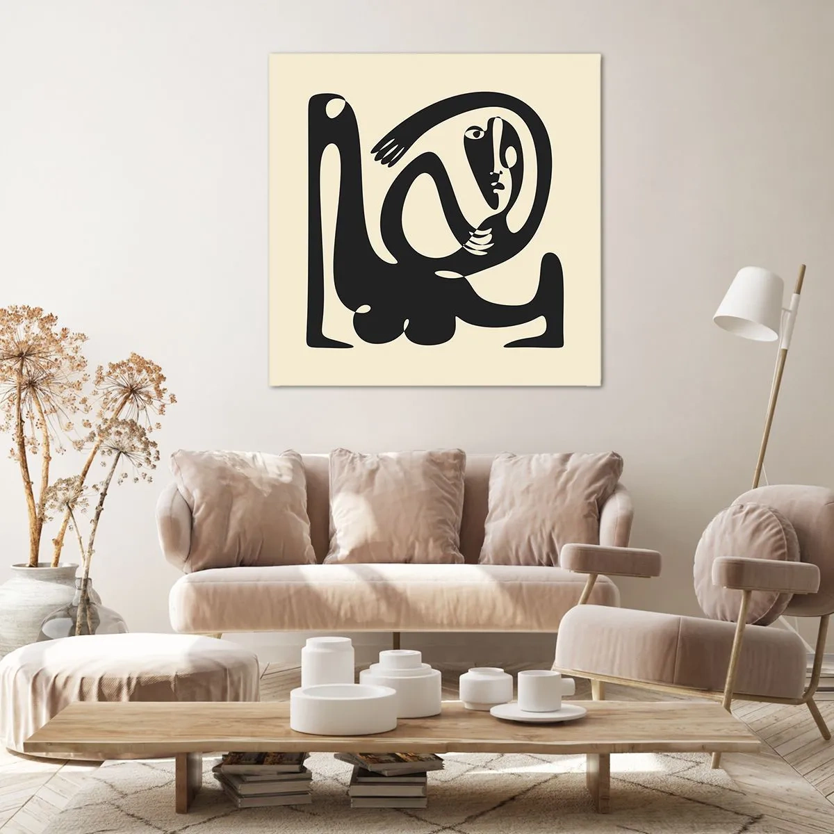 Bild auf Leinwand - Leinwandbild - Fast wie Picasso - 60x60 cm