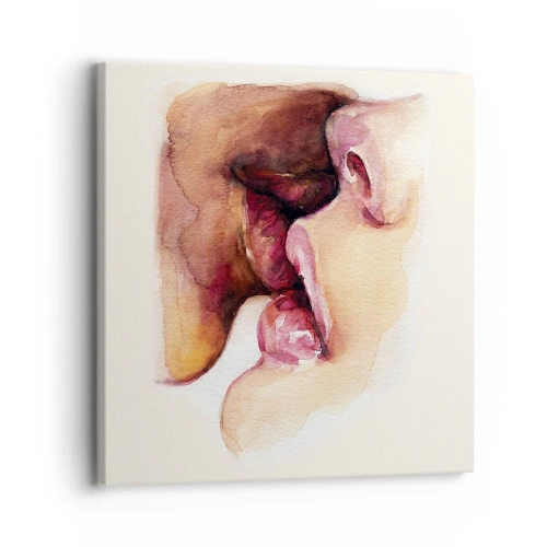 Bild auf Leinwand - Leinwandbild - Wie Tag und Nacht, Erde und Himmel - 30x30 cm