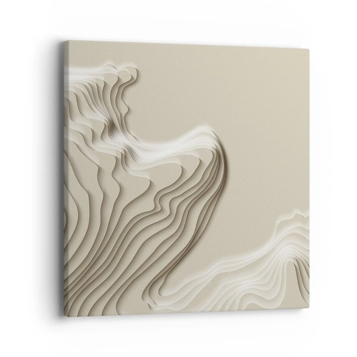 Bild auf Leinwand - Leinwandbild - Topographie der Kunst - 40x40 cm