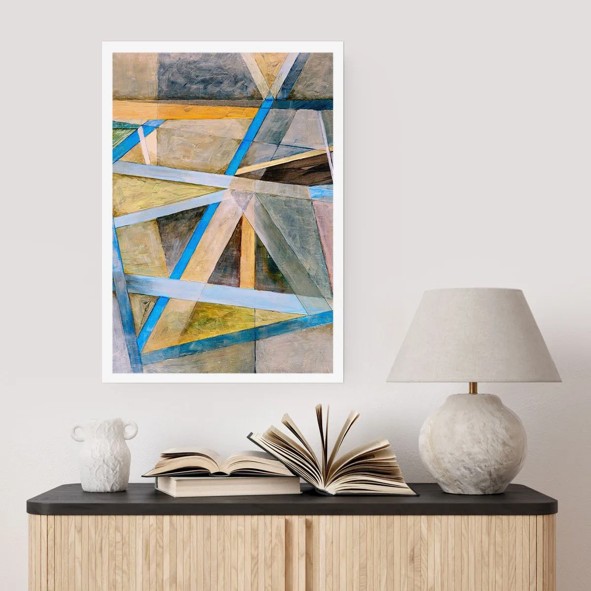Poster - Gerade oder diagonal? - 61x91 cm