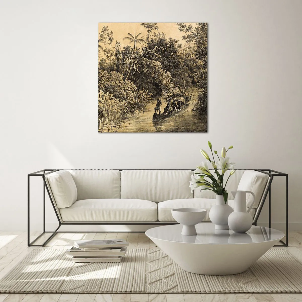 Glasbild - Bild auf glas - Expedition zur Quelle - 40x40 cm