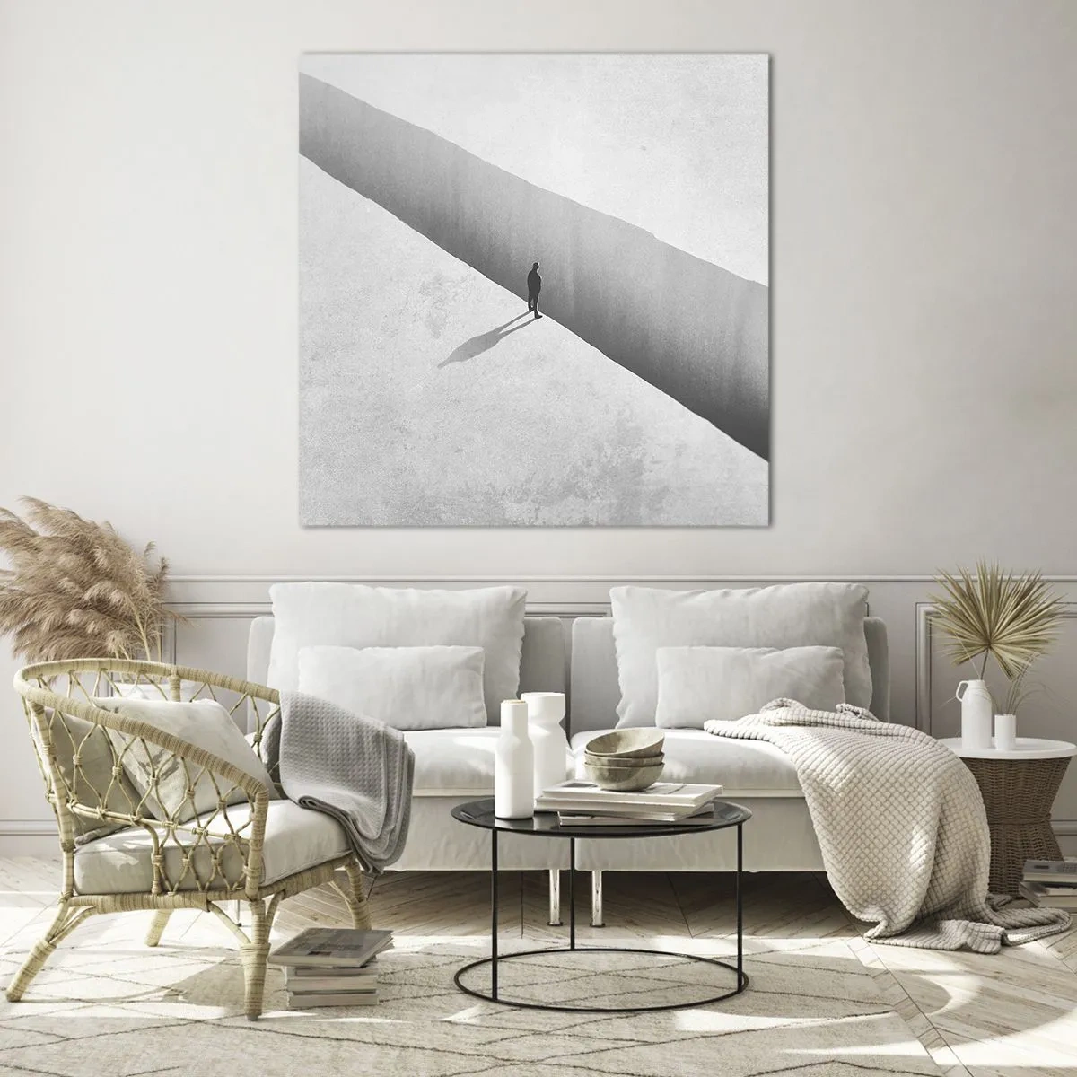 Glasbild - Bild auf glas - Klares Ziel - 30x30 cm