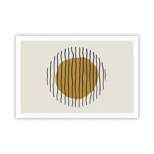 Poster - Abstraktion, die vor Hitze zittert - 91x61 cm