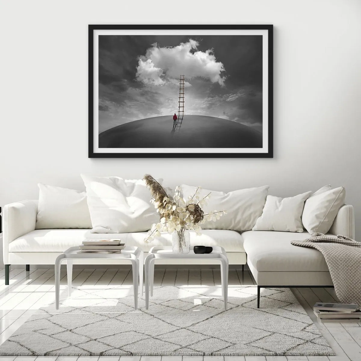 Poster in einem schwarzem Rahmen - Alles ist möglich - 40x30 cm