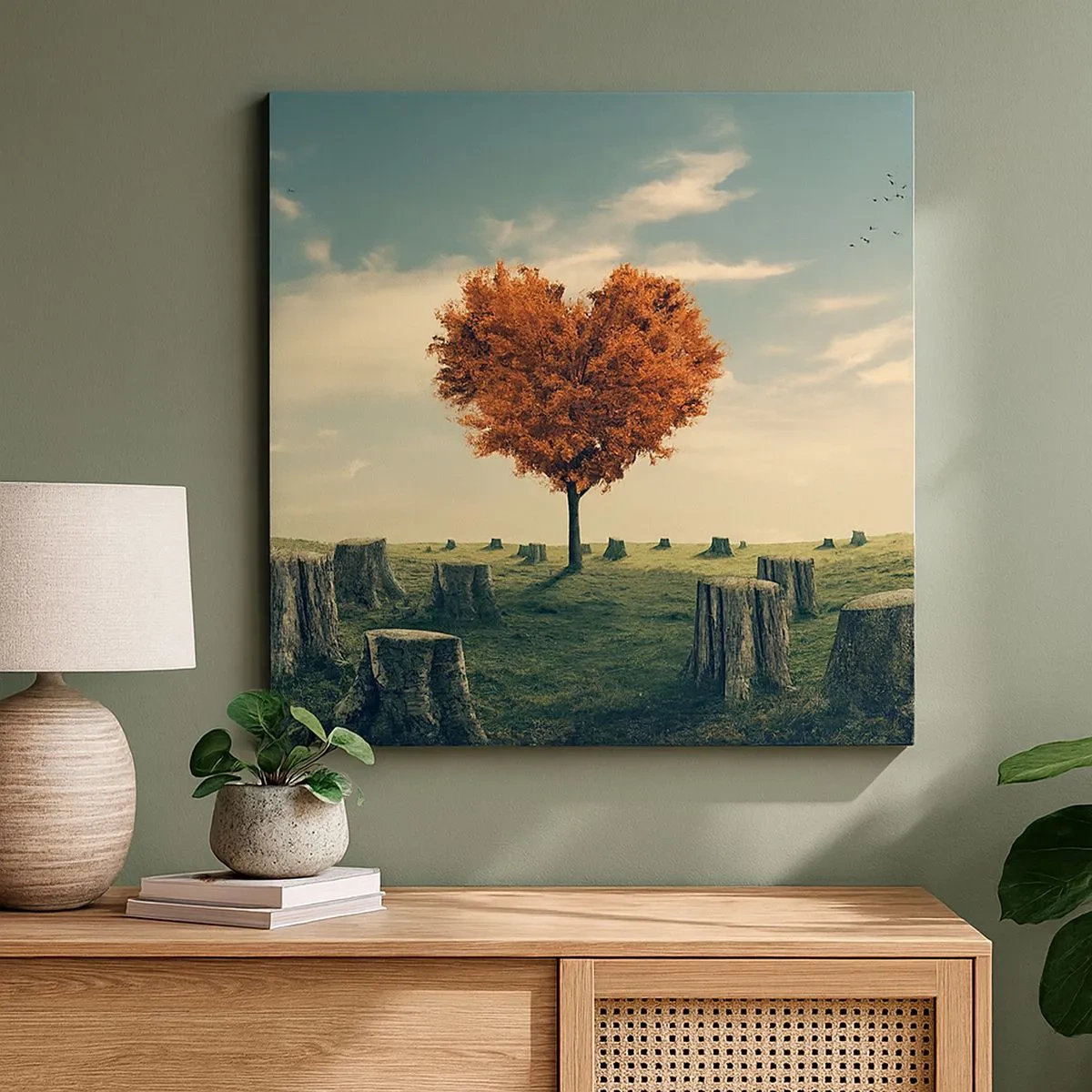 Bild auf Leinwand - Leinwandbild - Es gibt noch Hoffnung - 30x30 cm