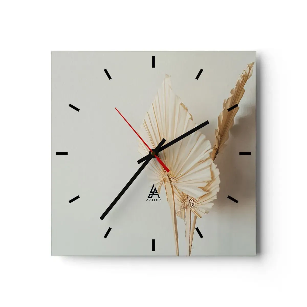 Wanduhr - Glasuhr - Wenn Sie Erleichterung brauchen - 40x40 cm