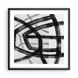 Poster in einem schwarzem Rahmen - Bautiefe - 50x50 cm