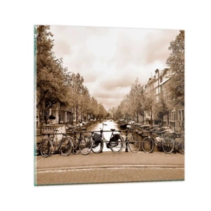 Glasbild - Bild auf glas - Niederländische Atmosphäre - 70x70 cm
