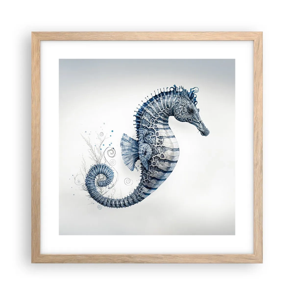 Poster in einem Rahmen aus heller Eiche - Subtiler Witz der Natur - 40x40 cm