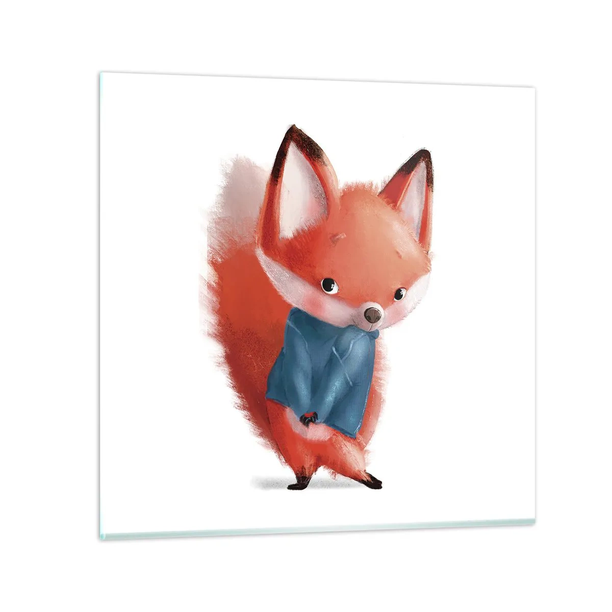 Glasbild - Bild auf glas - Steht mir das gut? - 40x40 cm