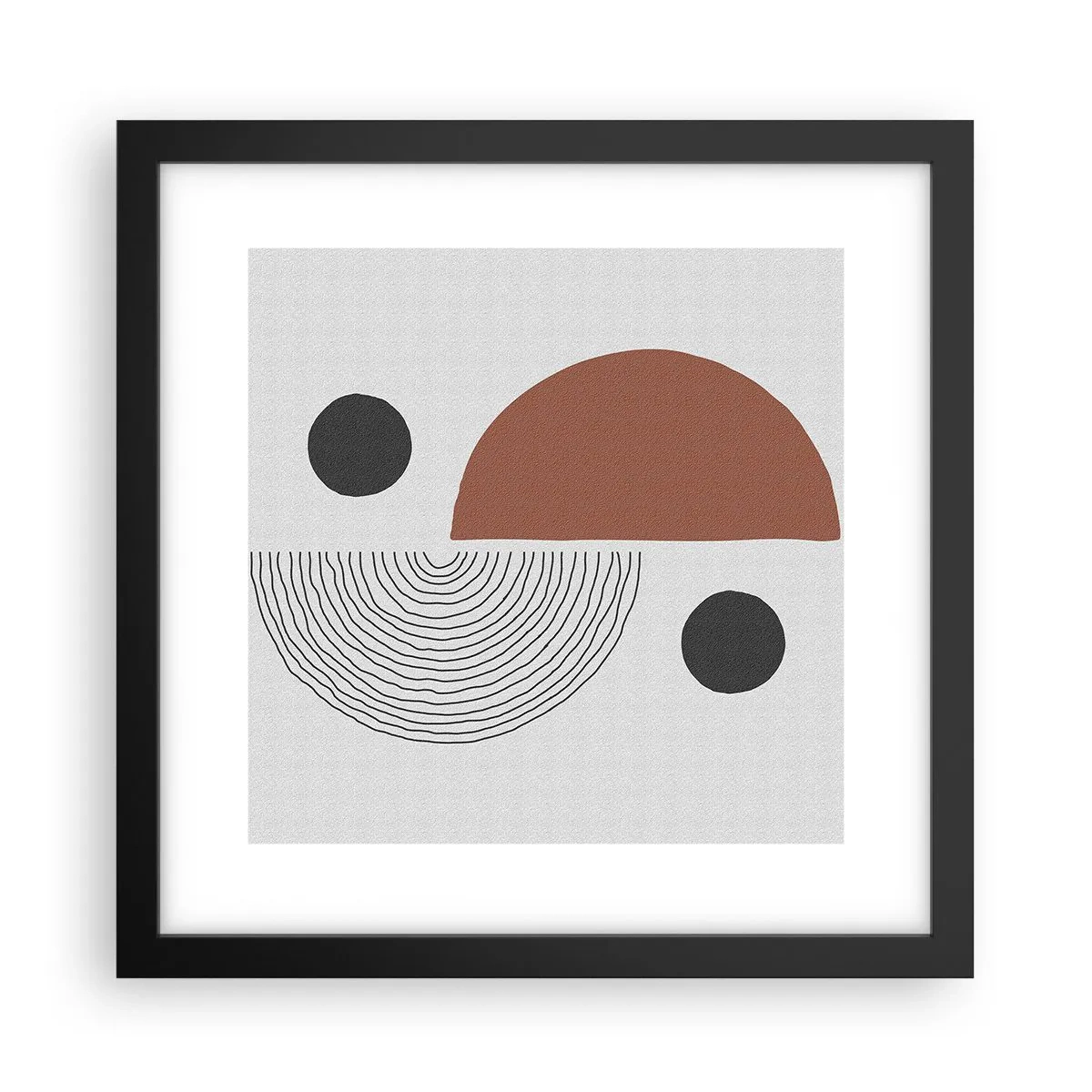 Poster in einem schwarzem Rahmen - Perfektion des Rades - 30x30 cm