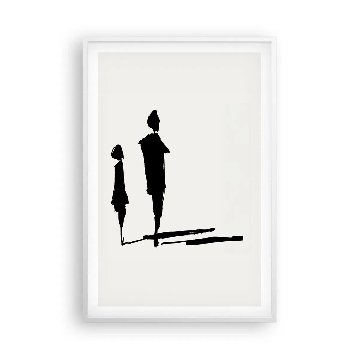 Poster in einem weißen Rahmen - Mit Sicherheit zusammen? - 61x91 cm