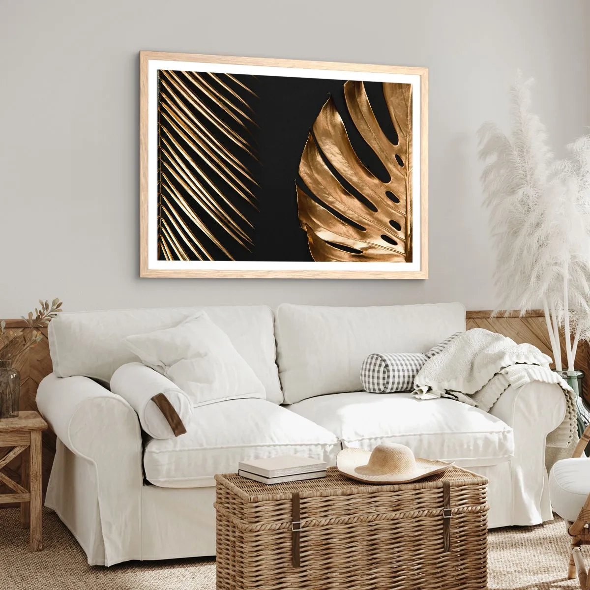 Poster in einem Rahmen aus heller Eiche - Anders und genauso teuer - 70x50 cm