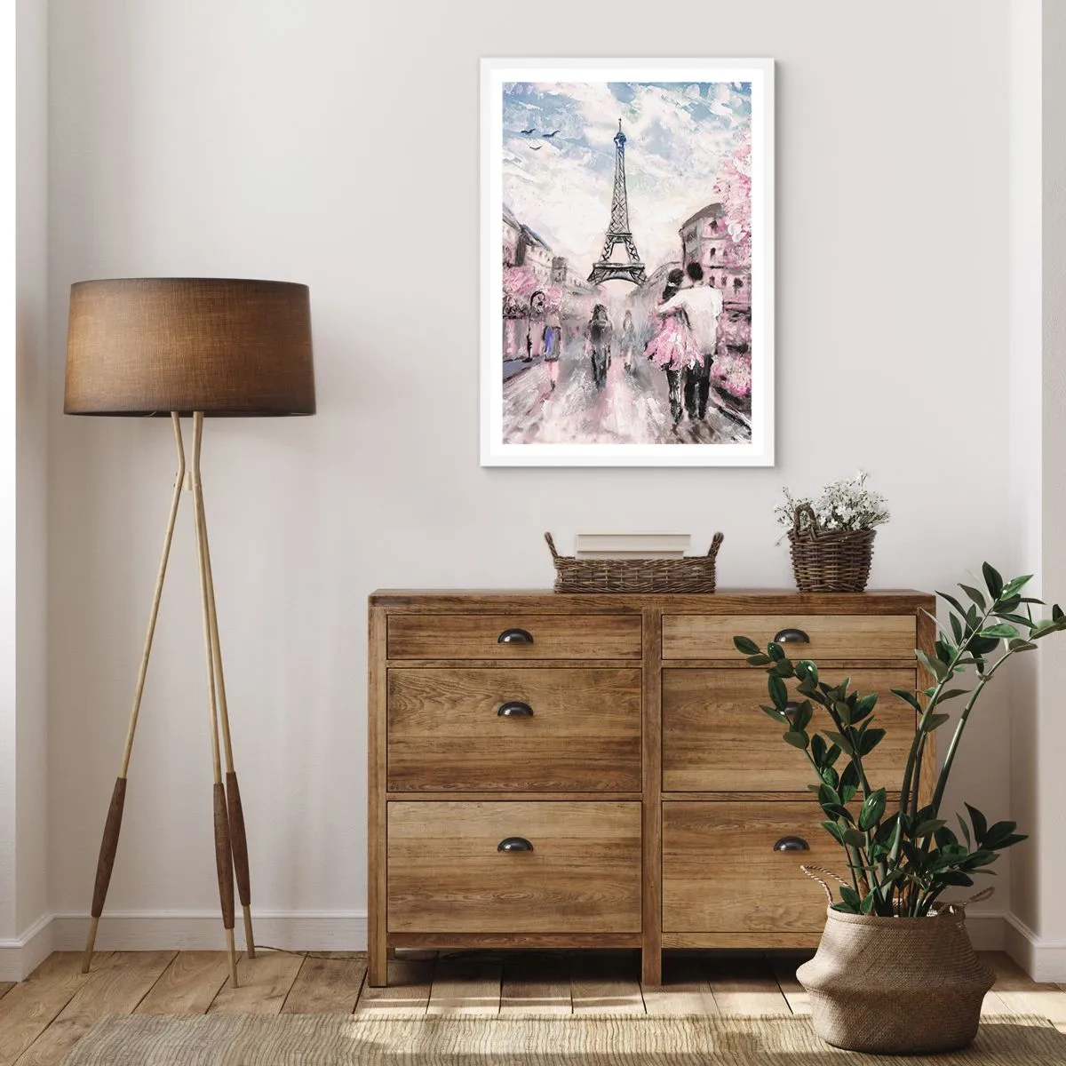 Poster in einem weißen Rahmen - Wie man sich verlieben kann, ist nur in ... - 50x70 cm