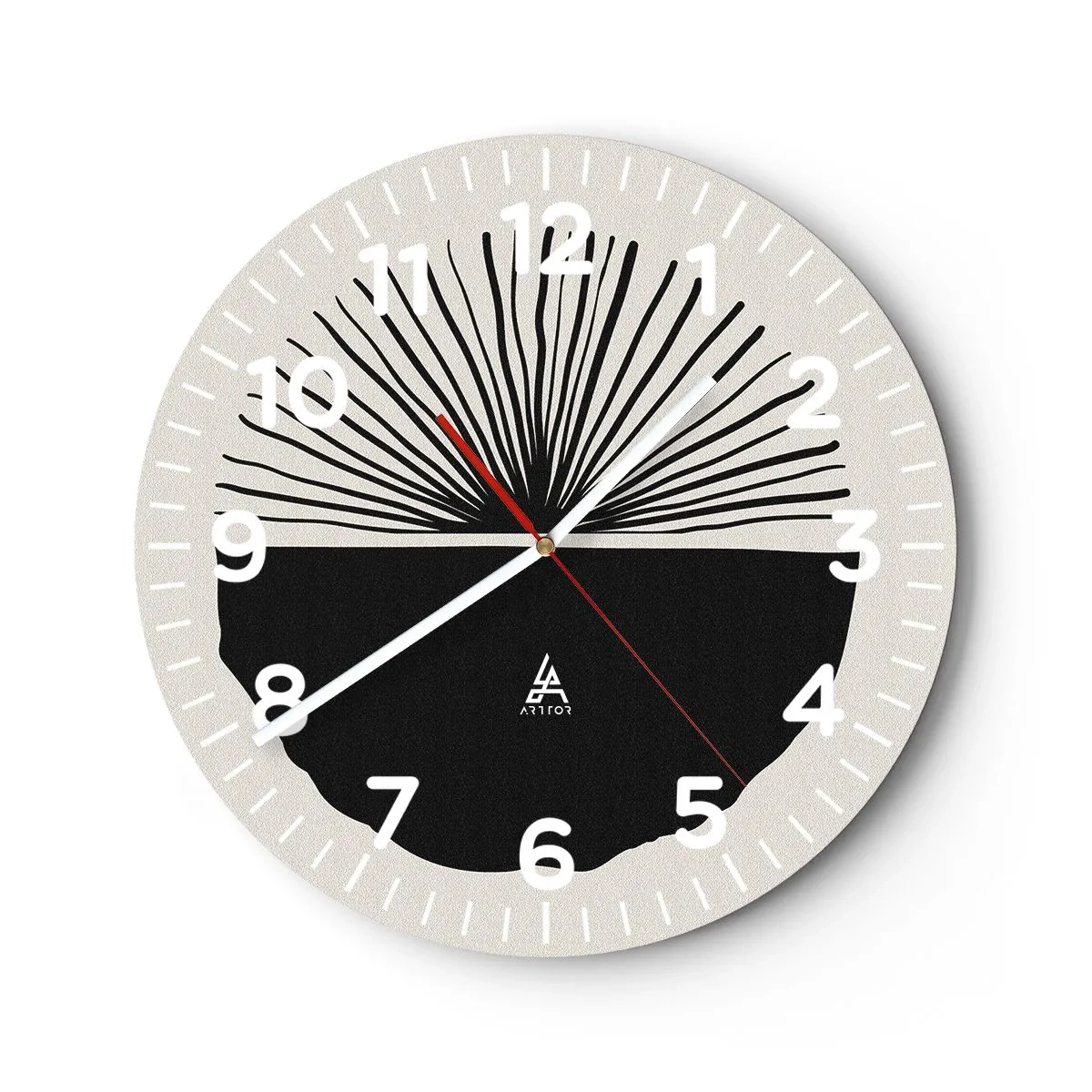 Wanduhr - Glasuhr - Eine Reihe von Möglichkeiten - 40x40 cm