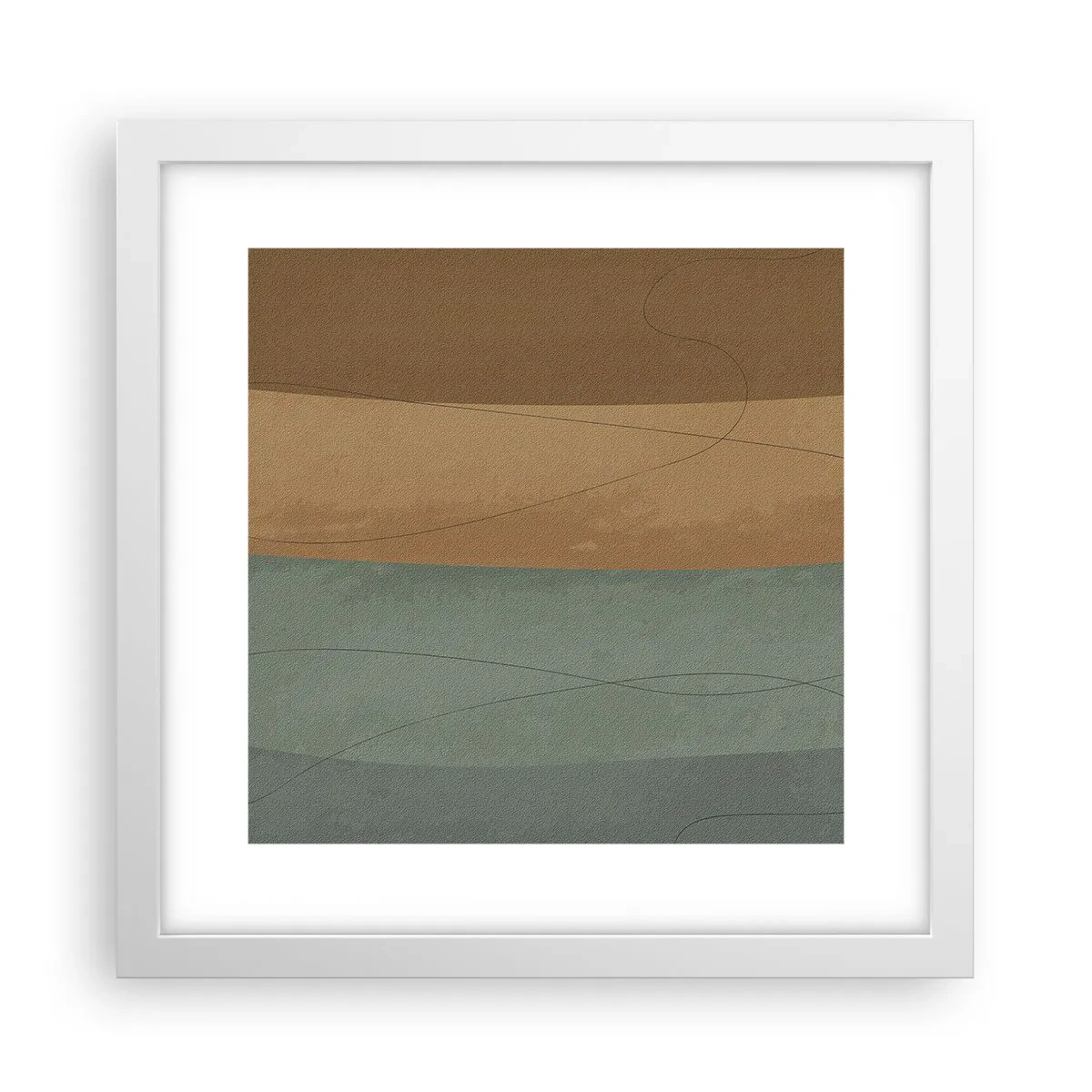 Poster in einem weißen Rahmen - Horizontale Komposition - 30x30 cm