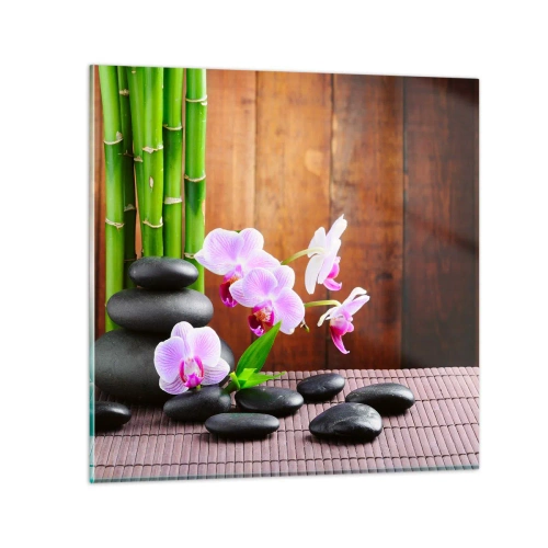 Glasbild - Bild auf glas - Treffen Sie die Freuden des Ostens - 70x70 cm