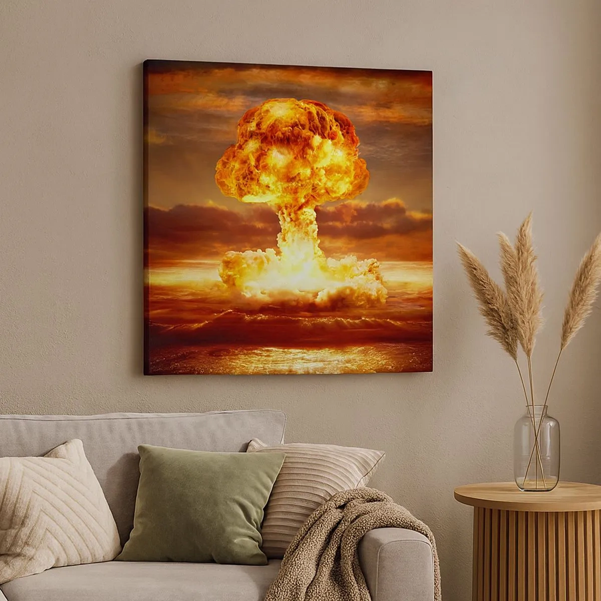 Bild auf Leinwand - Leinwandbild - Und das Ende wird kommen - 30x30 cm