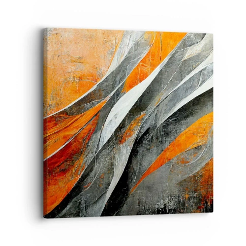 Bild auf Leinwand - Leinwandbild - Hitze und Kälte - 30x30 cm