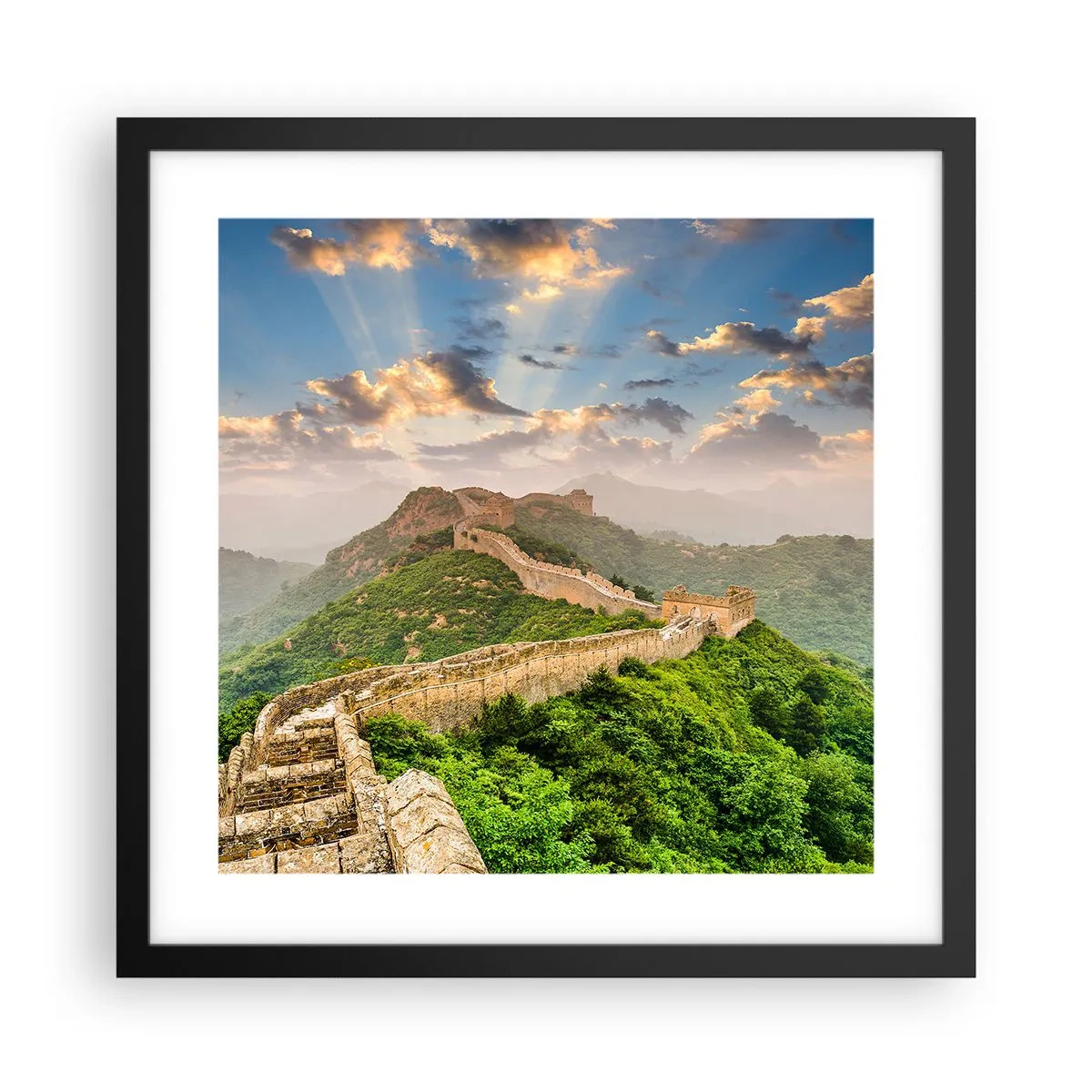 Poster in einem schwarzem Rahmen - Ewige Größe - 40x40 cm