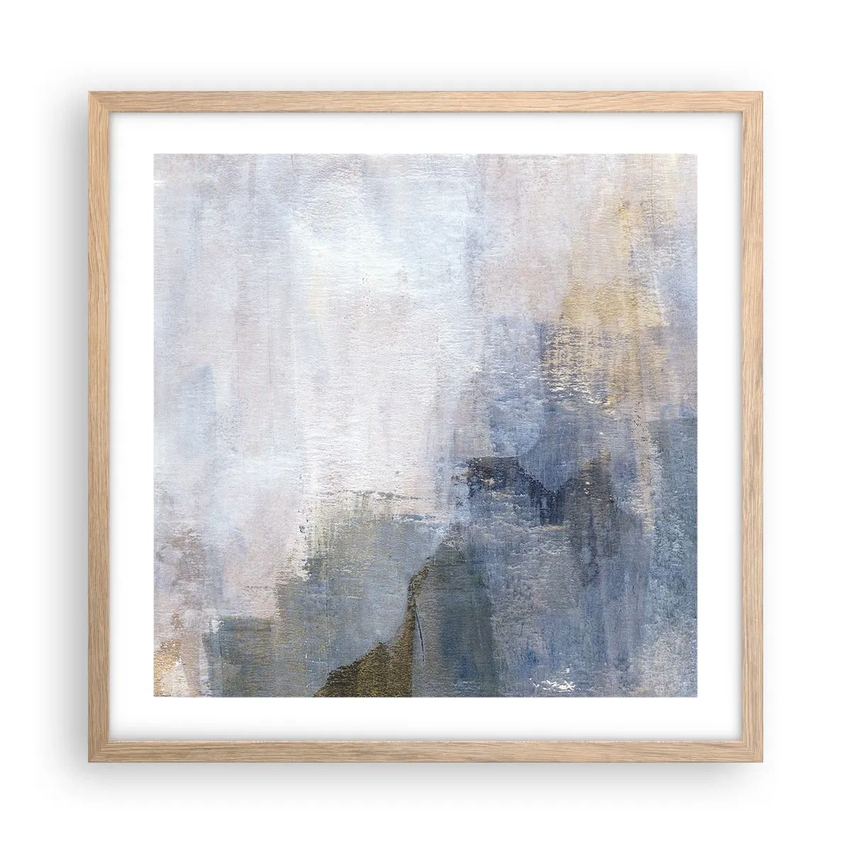 Poster in einem Rahmen aus heller Eiche - Farbtöne und Akkorde - 50x50 cm