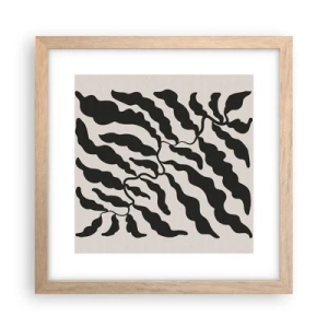 Poster in einem Rahmen aus heller Eiche - Natur des Quadrats - 30x30 cm