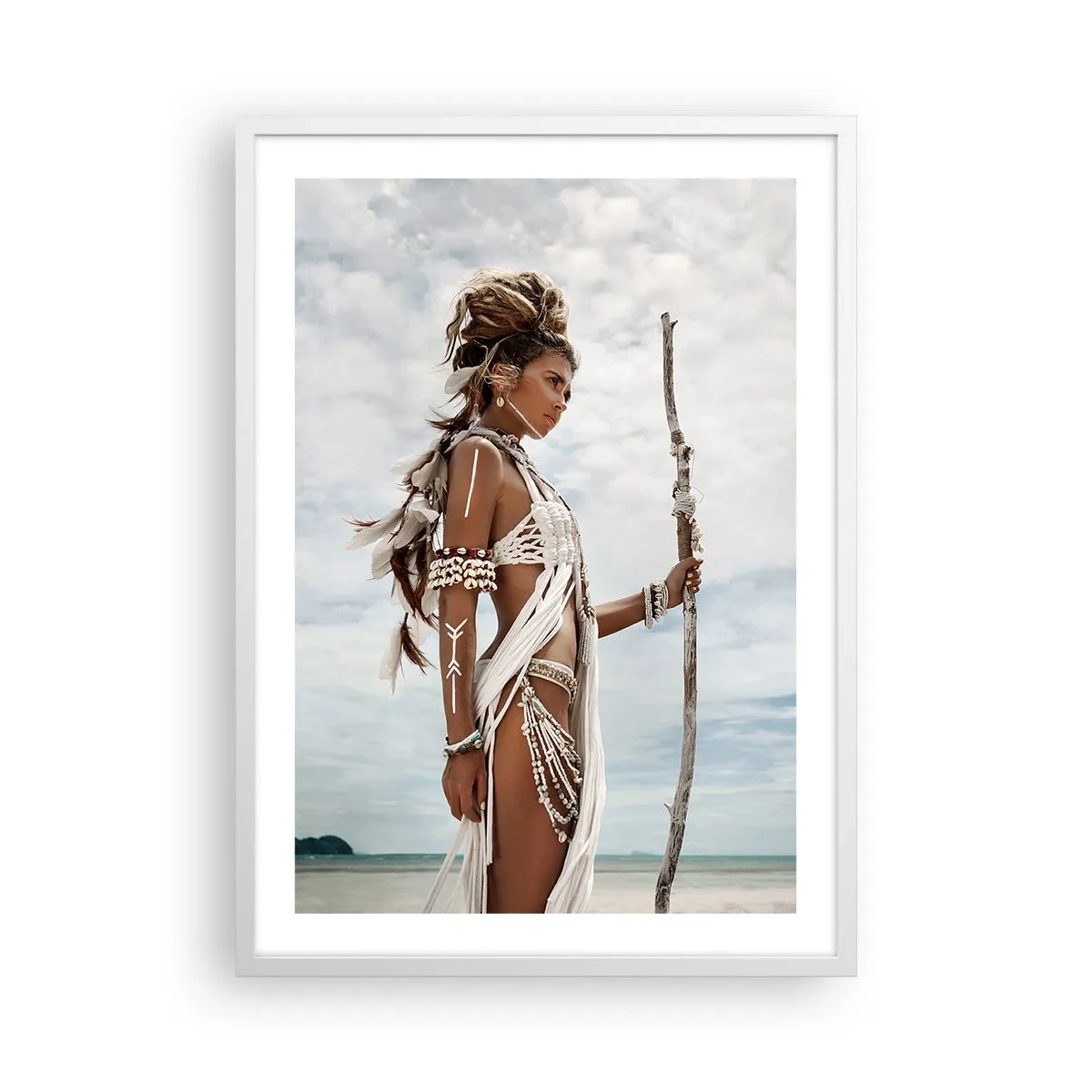 Poster in einem weißen Rahmen - Königin der Tropen - 50x70 cm