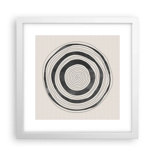 Poster in einem weißen Rahmen - Wichtig ist, was dazwischen liegt - 30x30 cm