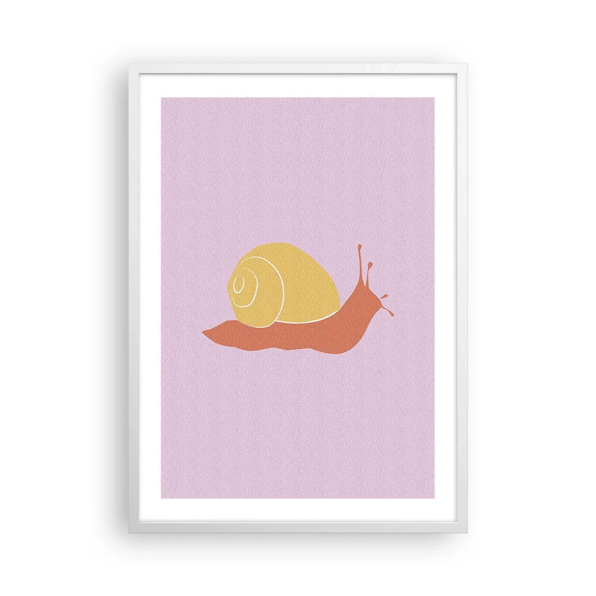 Poster in einem weißen Rahmen - Es gibt keine Eile - 50x70 cm