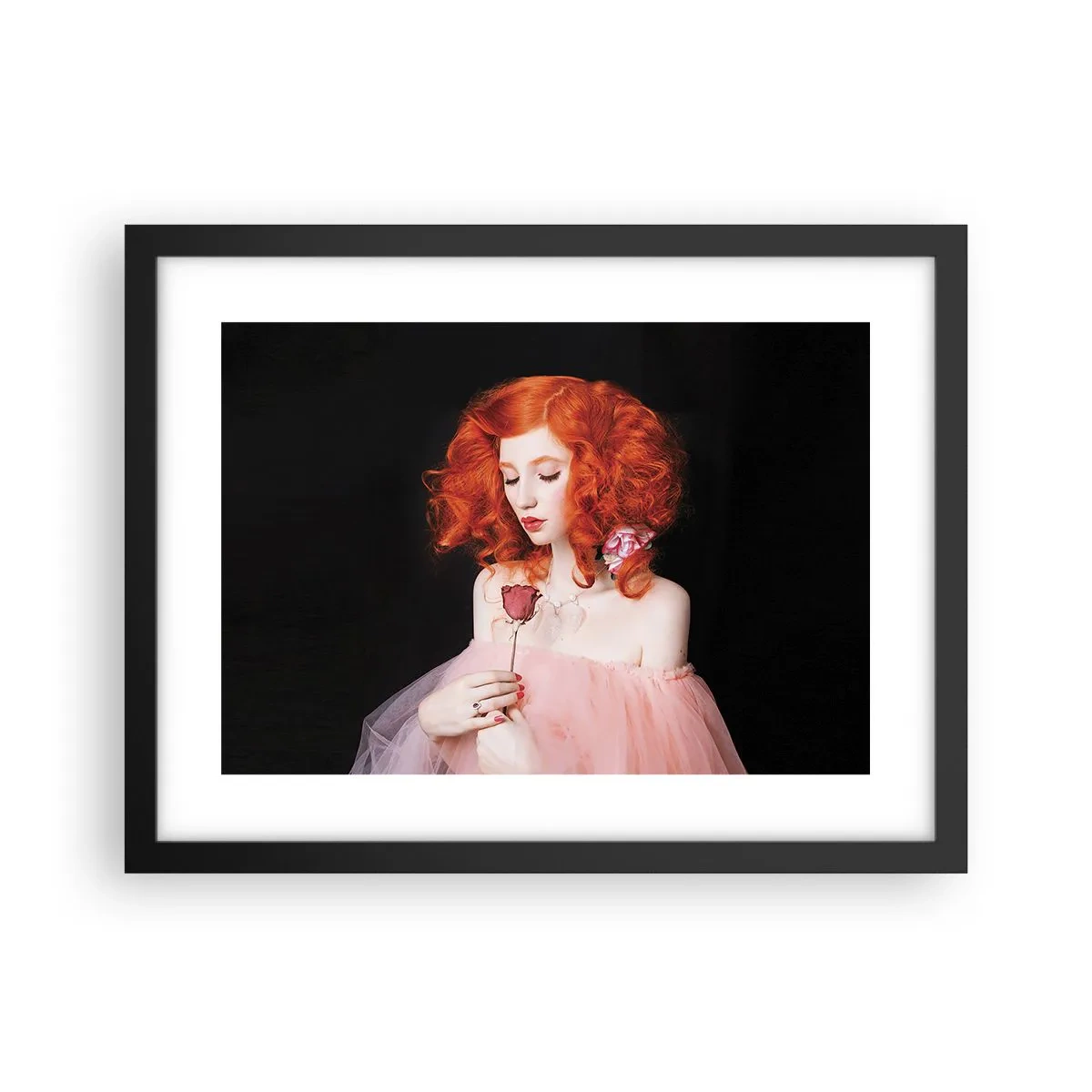 Poster in einem schwarzem Rahmen - Im barocken Stil - 40x30 cm