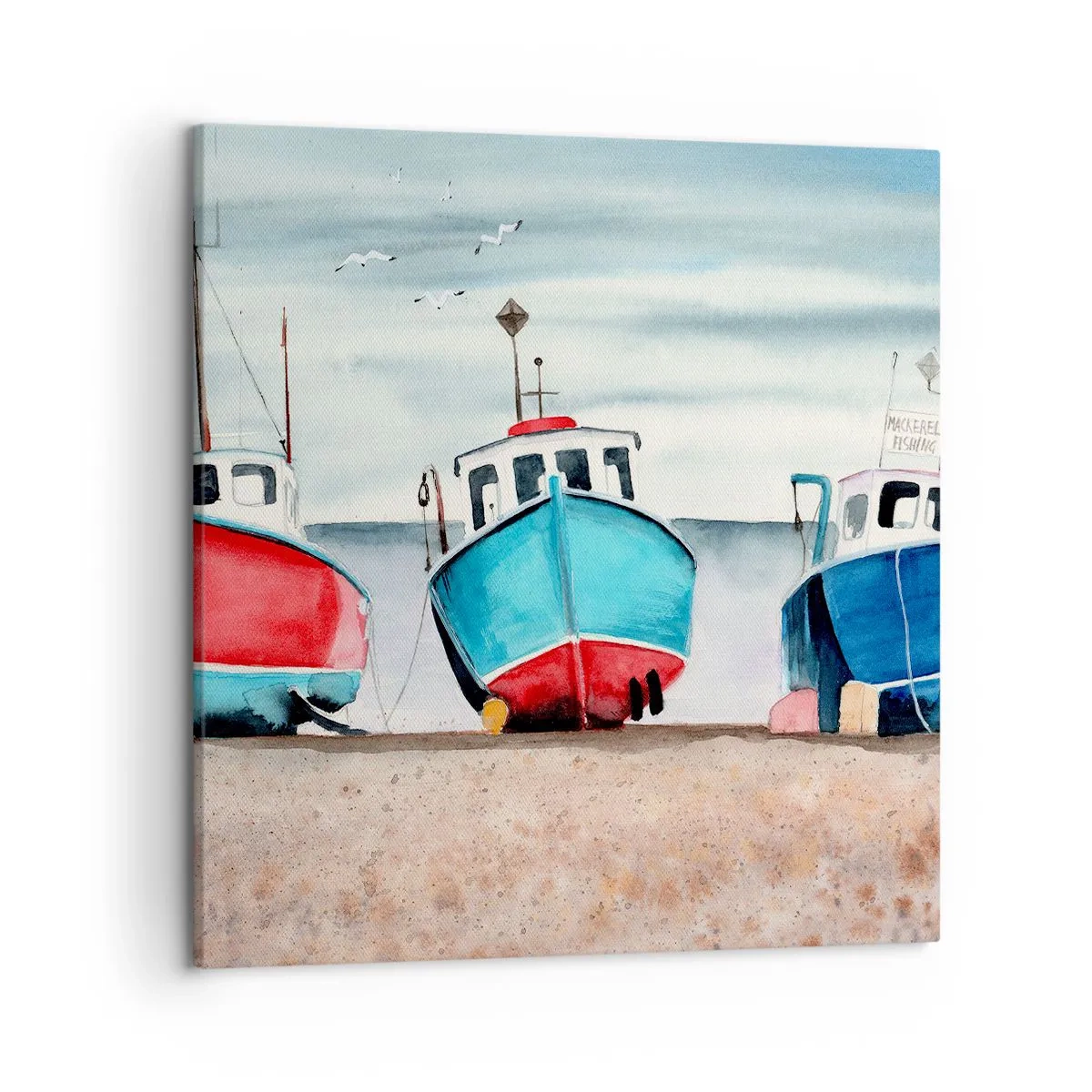 Bild auf Leinwand - Leinwandbild - Bereit zum Fang - 50x50 cm