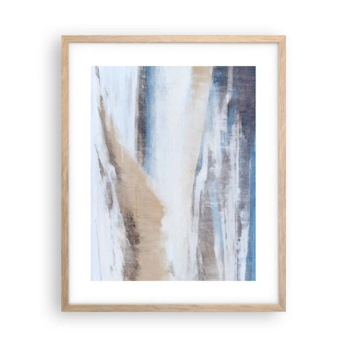 Poster in einem Rahmen aus heller Eiche - Winterkomposition - 40x50 cm