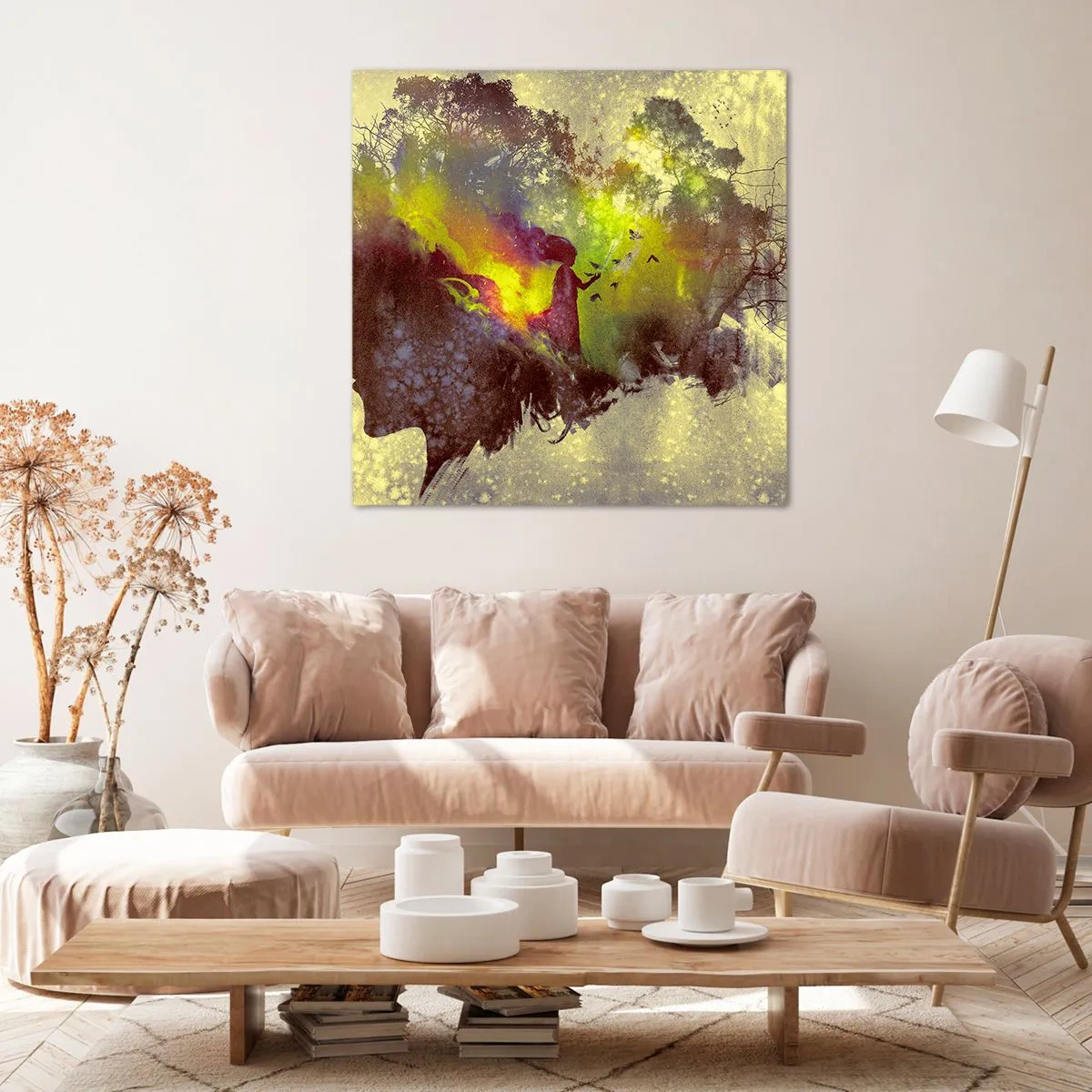 Bild auf Leinwand - Leinwandbild - Mutter Natur - 50x50 cm