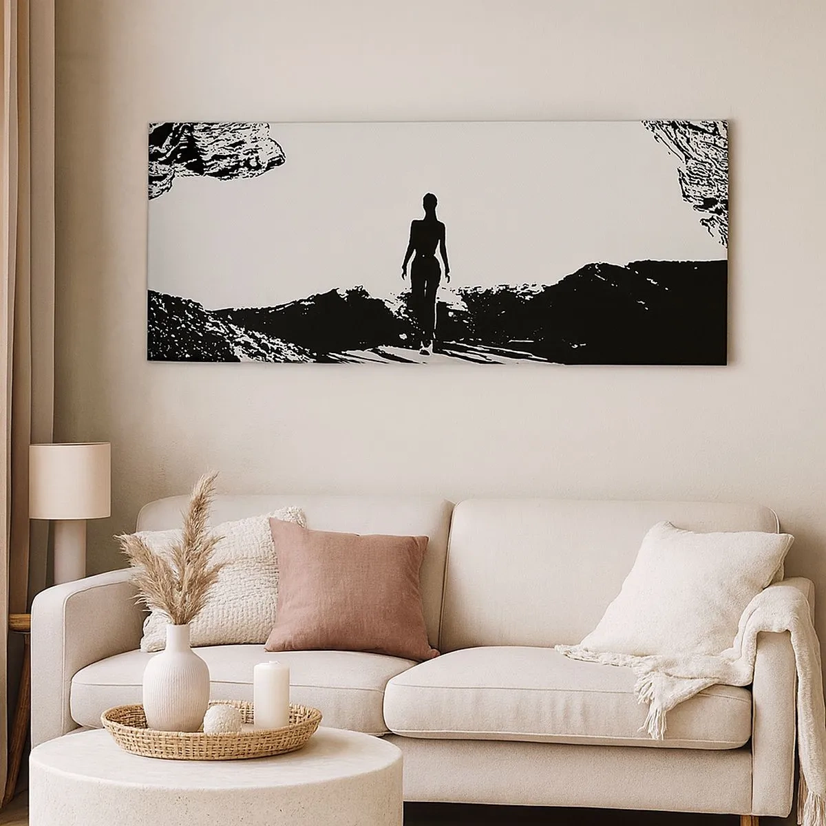 Bild auf Leinwand - Leinwandbild - Neuer Blick - 100x40 cm