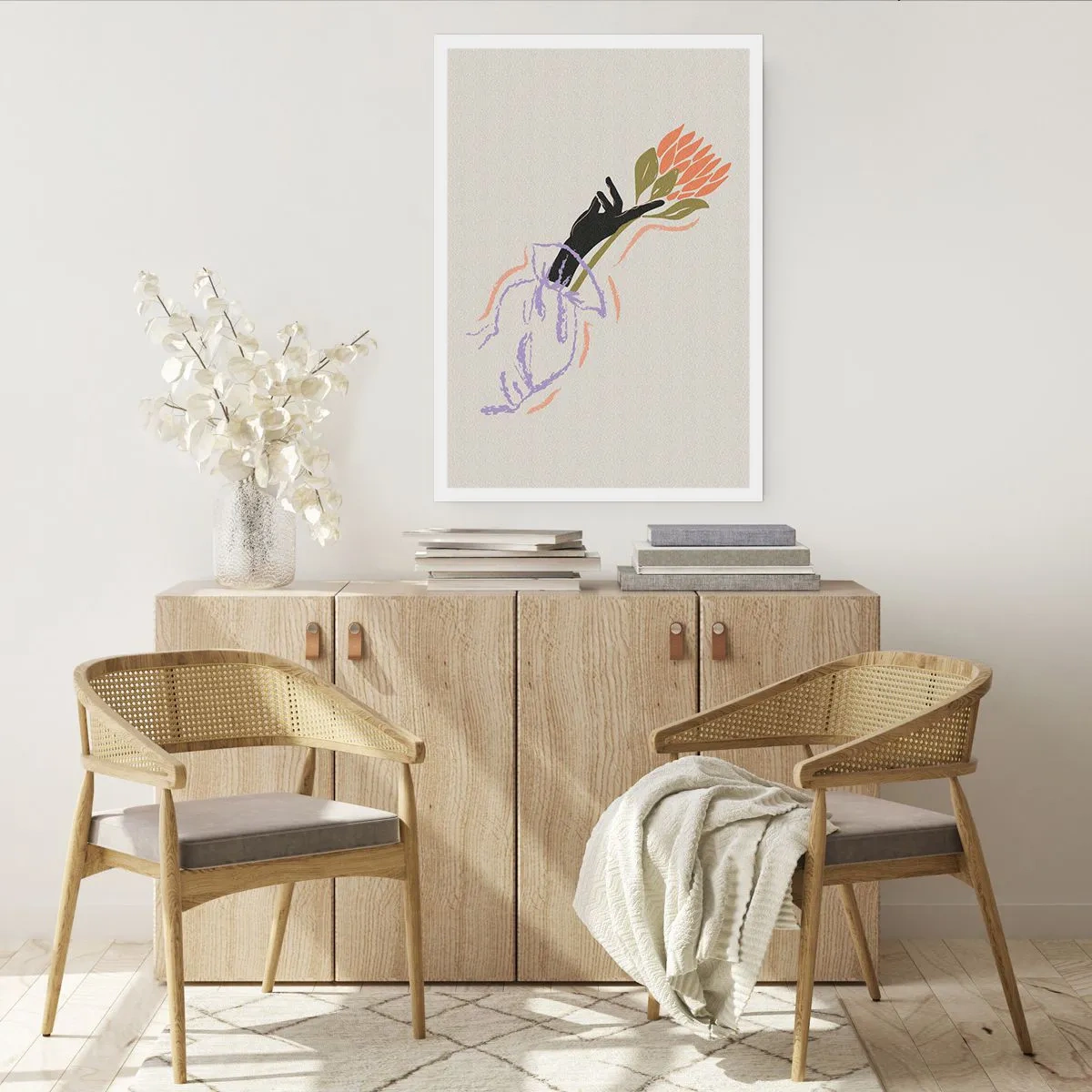 Poster - Schwesterliche Berührung - 70x100 cm