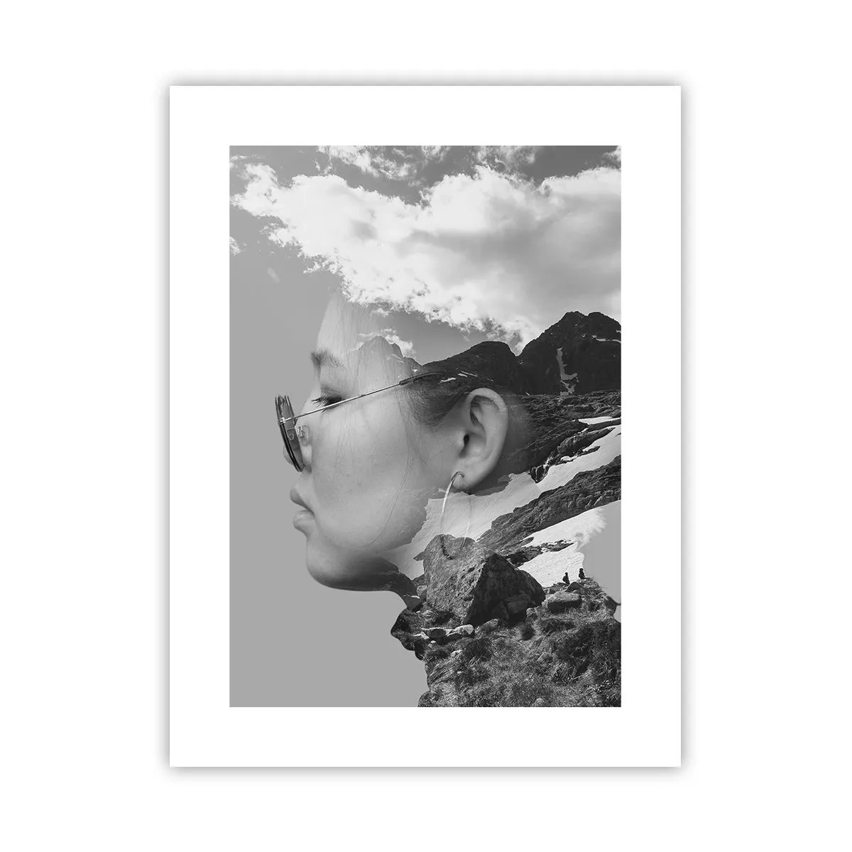 Poster - Top und bewölktes Porträt - 30x40 cm