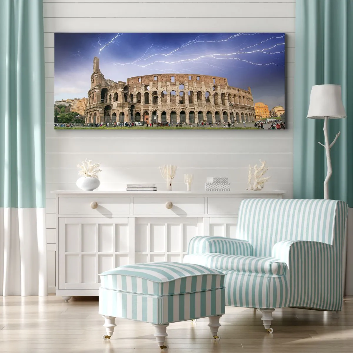Bild auf Leinwand - Leinwandbild - Kampfarena - 100x40 cm