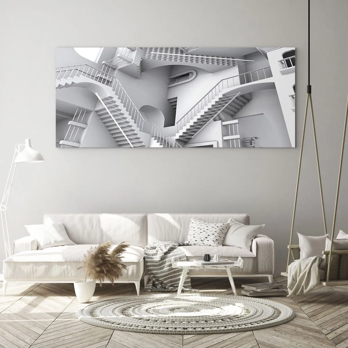 Glasbild - Bild auf glas - Die Paradoxien des Weltraums - 100x40 cm