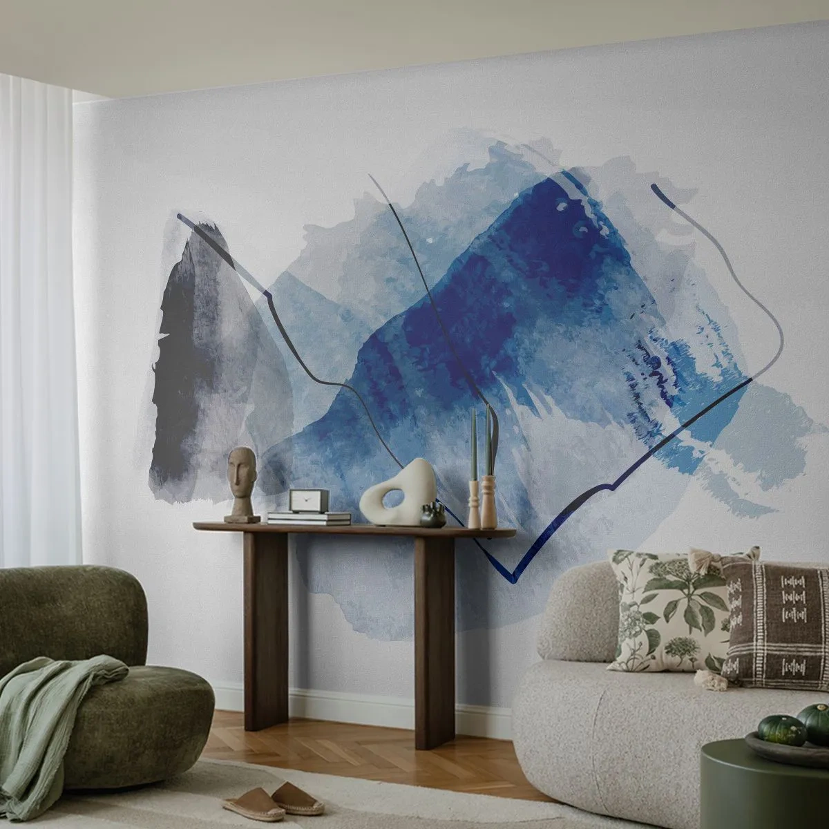 Selbstklebende Fototapete Deluxe Sticker - Eisberg - Abstraktion, Stück, Moderne Kunst - 250x175 cm