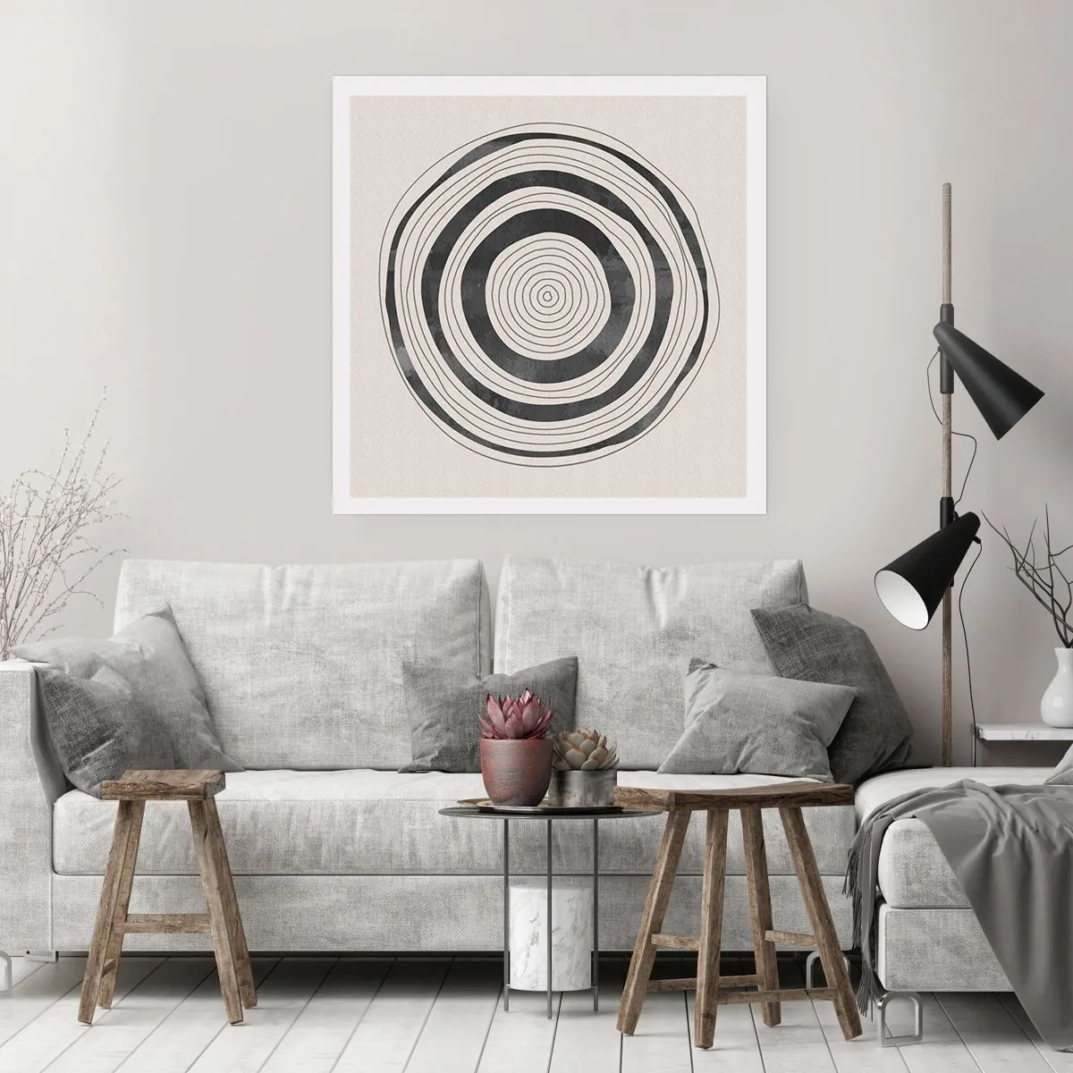 Poster - Wichtig ist, was dazwischen liegt - 50x50 cm